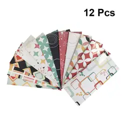 Enveloppes créatives pour argent liquide, 12 pièces, assortiment système d'épargne, étanche, portefeuille, feuille de Plan de dépenses 