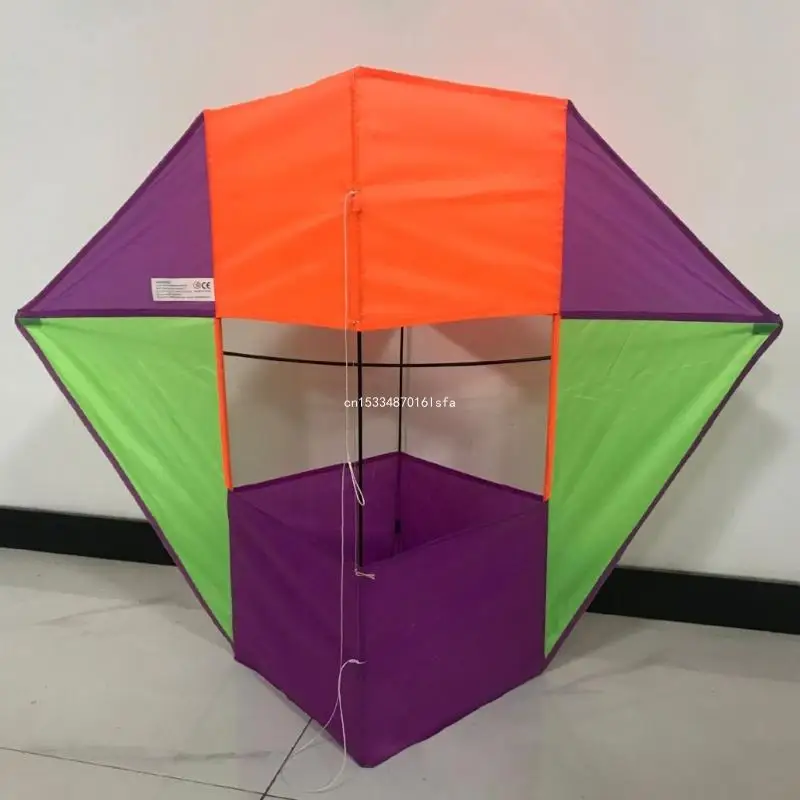 3D Cube Box Soft Tear-resistant Outdoor Stereo Huge Kites Dropship 3