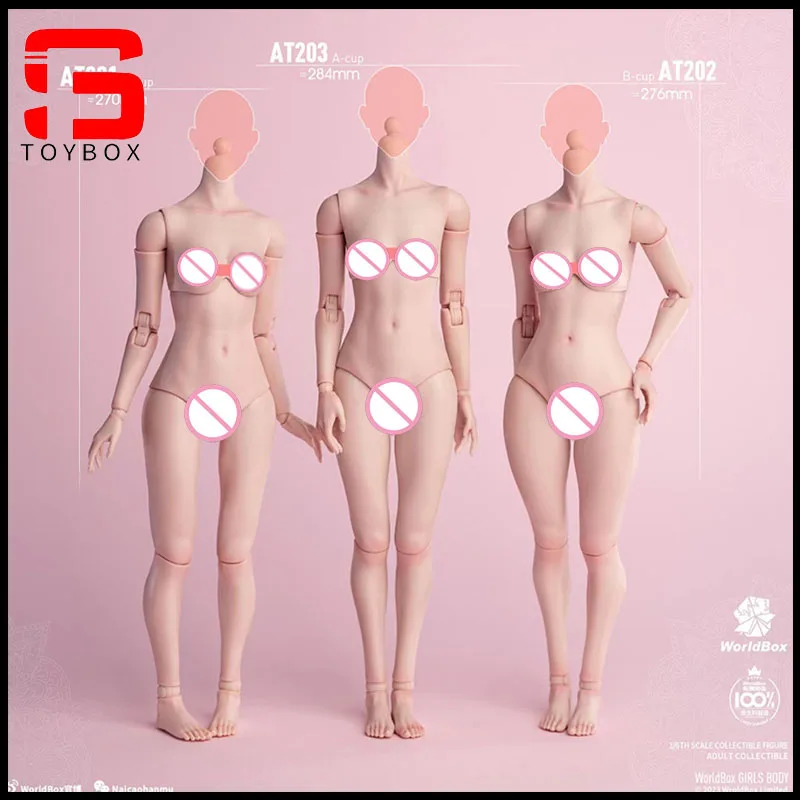 

Worldbox AT201 AT202 AT203 1/6 Female Joint Flexible Body Girl Body 12'' Normal Fat Leg Soldier White Light Tan Action Figure