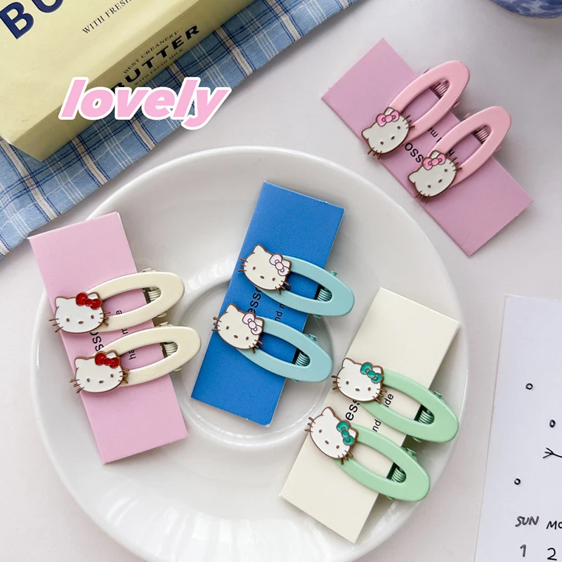 

Sanrio бесшовная заколка для волос милая и милая девушка сердце мультфильм челка края зажим головной убор карта детский Утконос зажим