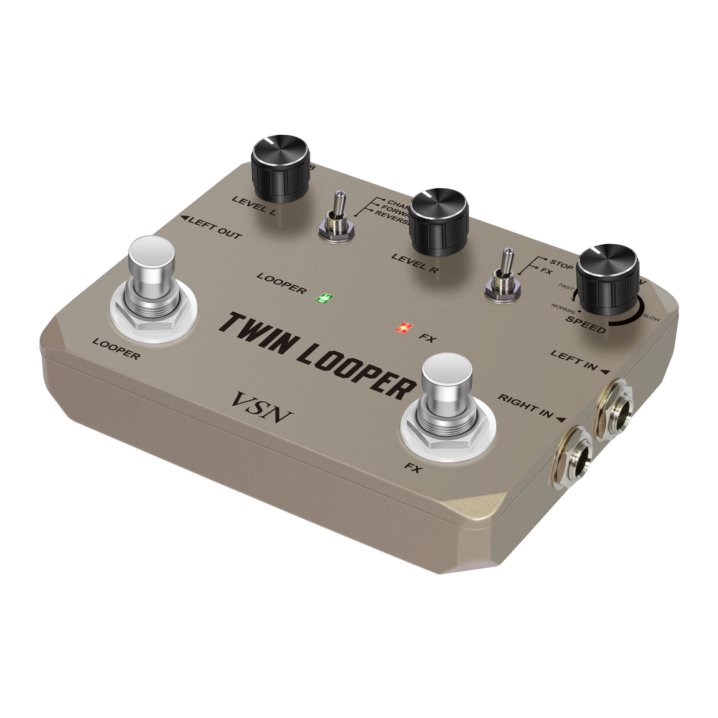 VSN Looper Pedal, Stereo Guitar Loop Pedals Loop Station