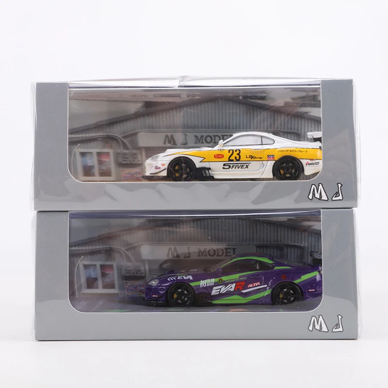 MJ 1:64 Supra A80 Z LBWK Elva Alloy Model Car 6
