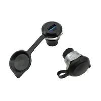1Pcs Metal Round Socket Module D Type RJ45 Straight Through Network USB2.0 USB3.0 Connector Panel Mounting HDMI CAT6 - Image 4
