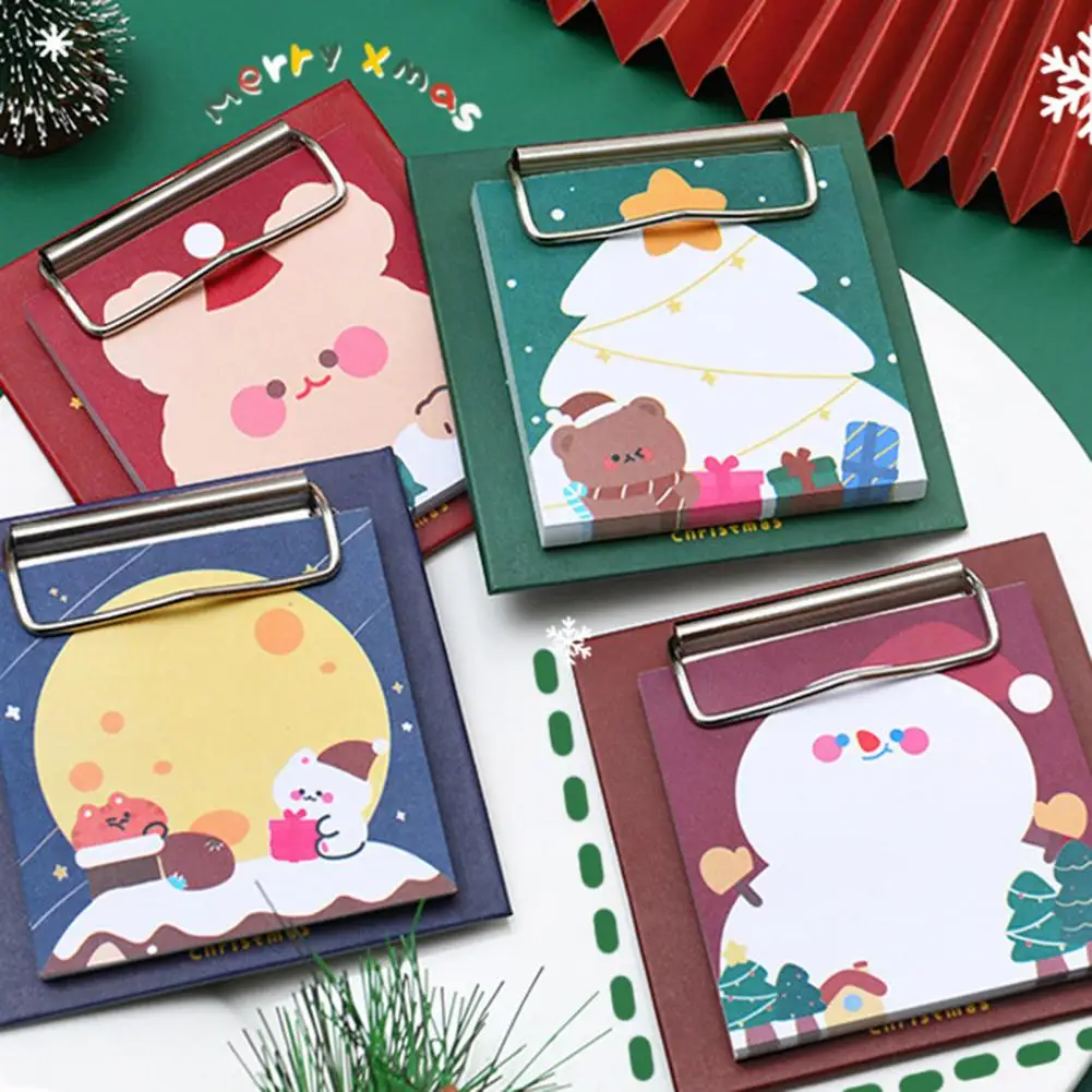

Memo Notepad Excellent Portable Mini Merry Christmas Lovely Office Notepad for Home