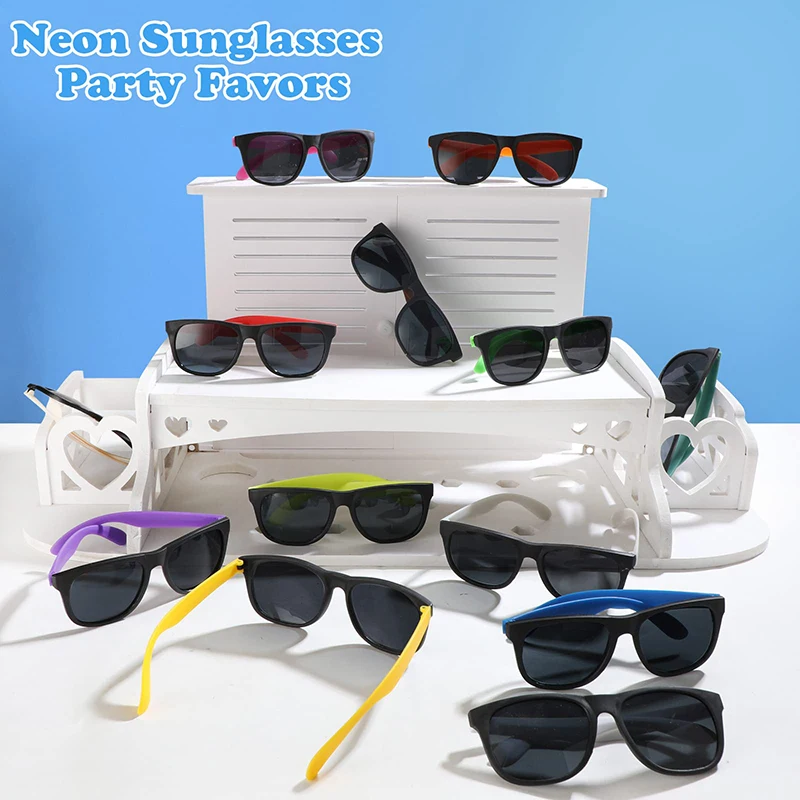 12-100Pcs Neon Bachelorette Party Sunglasses Wedding Favors Gifts