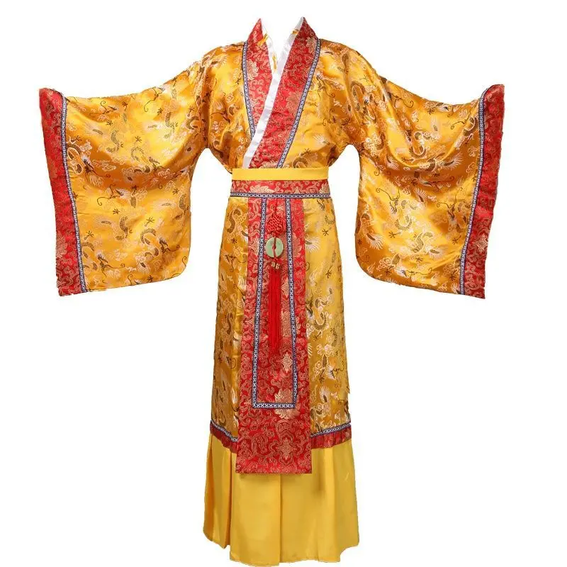Chinese Emperor costume Sovereign dress Hanfu Ancient King Tang Men Stage Incldue Hat