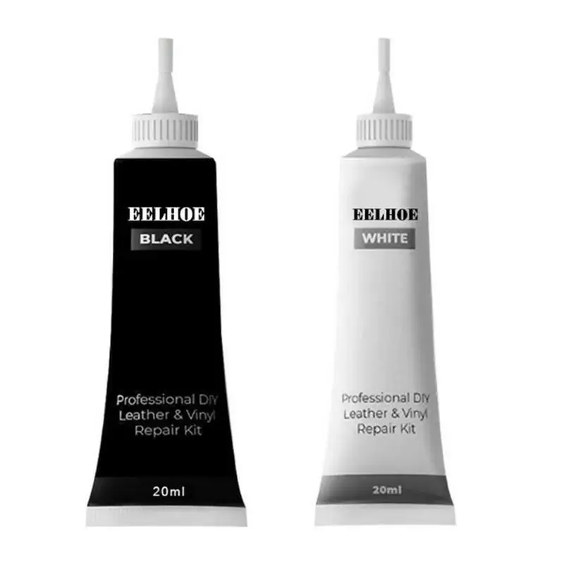 Leather Repair Gel Home Car Seat Sofa Leather Complementary Repair Refurbishing Cream Color Paste Cleaner 2Pcs