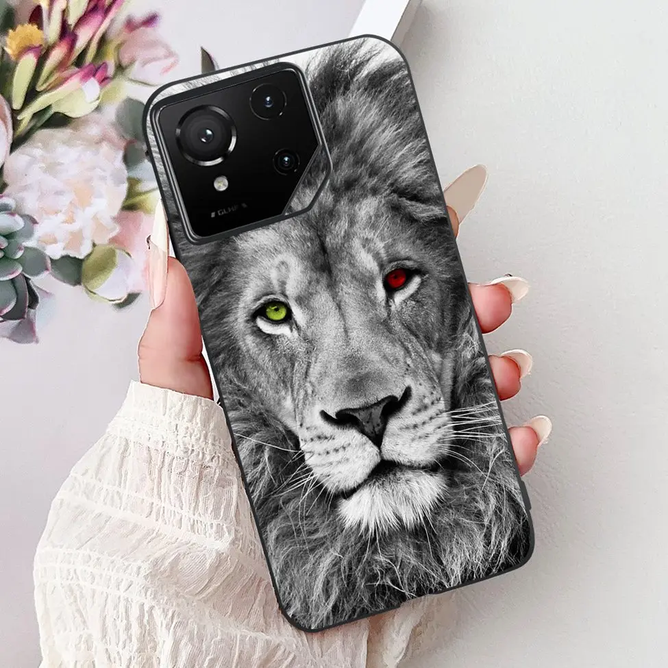 Luxury Cute Cat Silicone Shockproof Bumper Back Cover - Stylish Painted Design