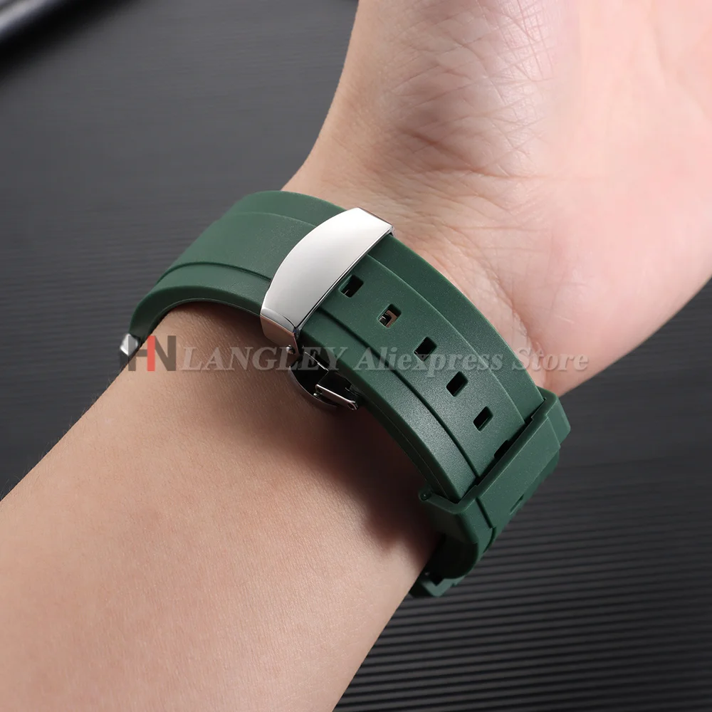 Premium Quick Release Rubber Watch Strap - Silicone Replacement Bracelet in Various Sizes
