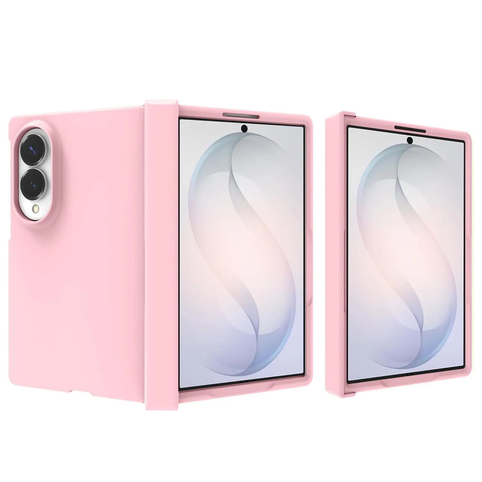Luxury Skin Feel Solid Color Shockproof Matte Case with Hinge Protection