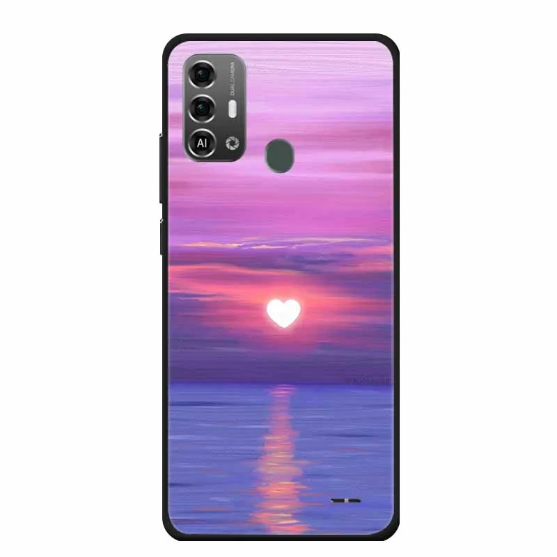 Lovely Soft TPU Painted Cat Silicone Cover - Protective Phone Case Accessory