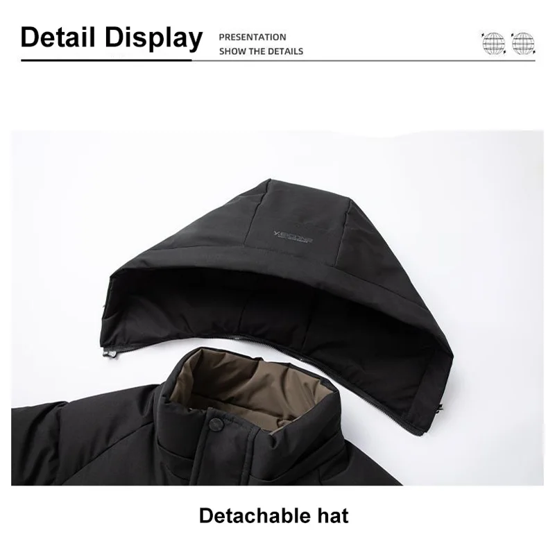 الجرافين الدافئة يندبروف سترة الرجال 2024 شتاء موض...