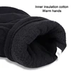 Windproof Convertible Flip Top Gloves Winter Warm Mittens Half Finger Gloves with Flap Cover For Man Women Kids Children 6