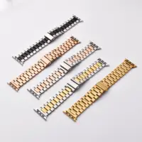Bracelet de montre Apple en acier inoxydable, Compatible avec la série 9876 SE Ultra iWatch, Bracelet métallique 38/42mm 41mm 40/44mm 45mm 49mm 6