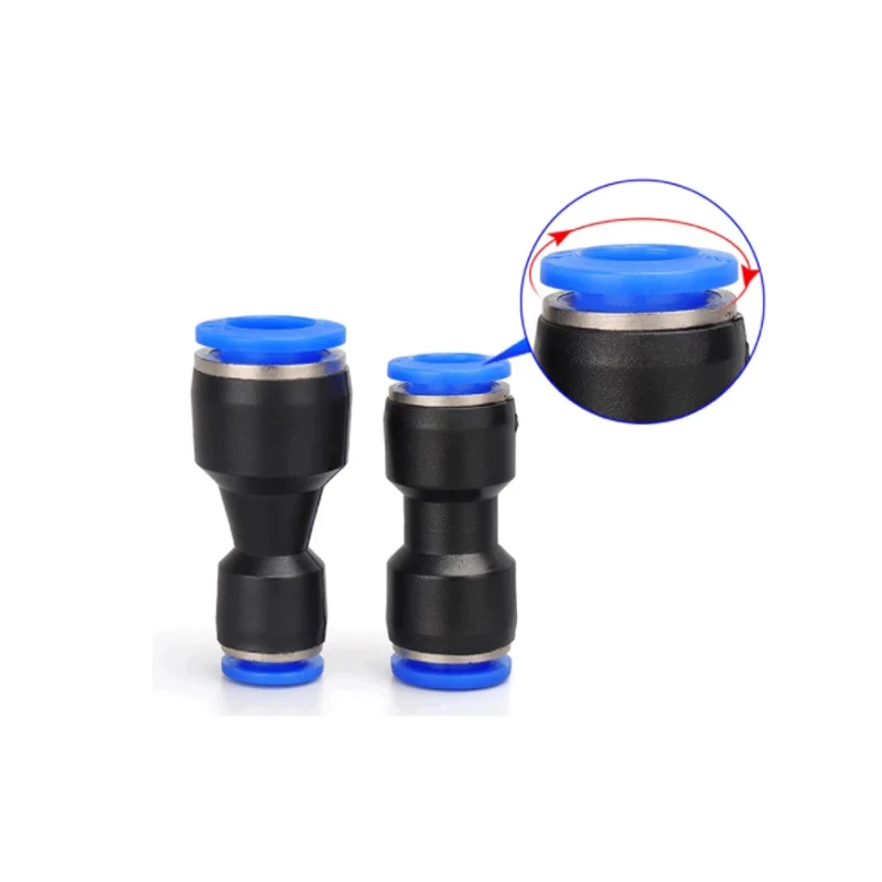 

PG Pneumatic Quick Fitting Cylinder 4/6/8/10/12/14/16MM Air Water Hose Straight Type Connector Valve Connect Tube