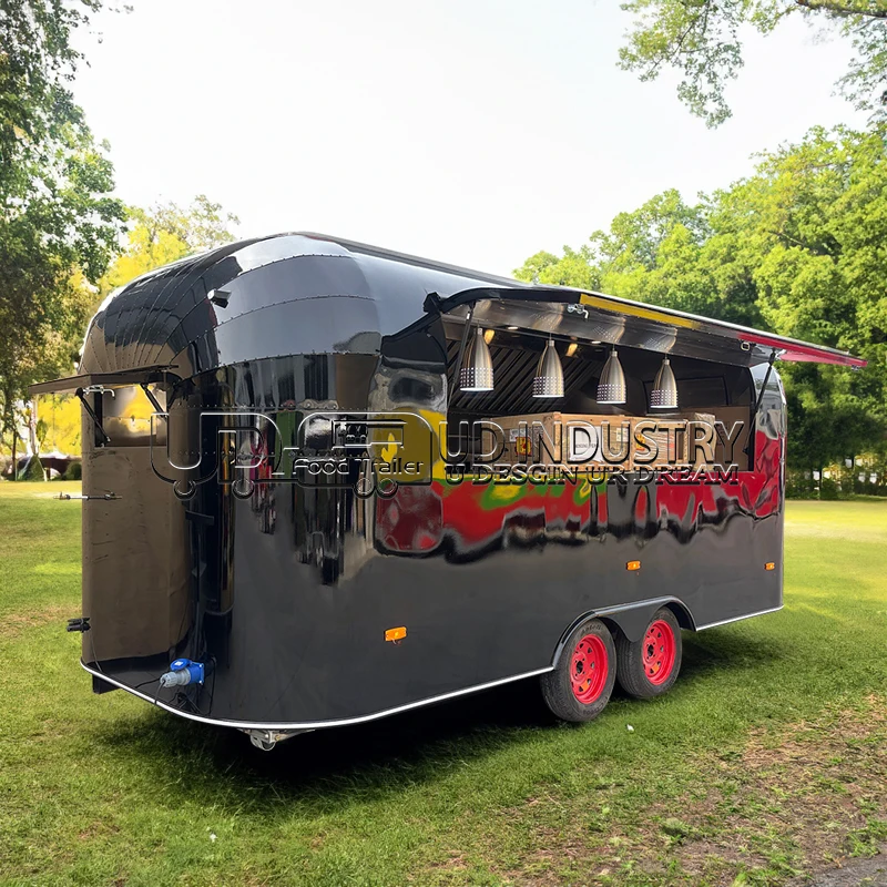 Description Picture 4 of itemUrdream Stainless Steel Food Trailers Fast Food Truck For Outdoor Restaurant Mobile Kitchen Equipment With Ice Cream Carts