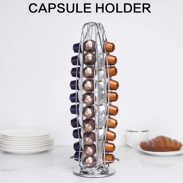 Practical Coffee Capsule Holder Tower Stand For 60 Nespresso Capsules  Storage soporte capsulas nespresso Coffee Pod Holder