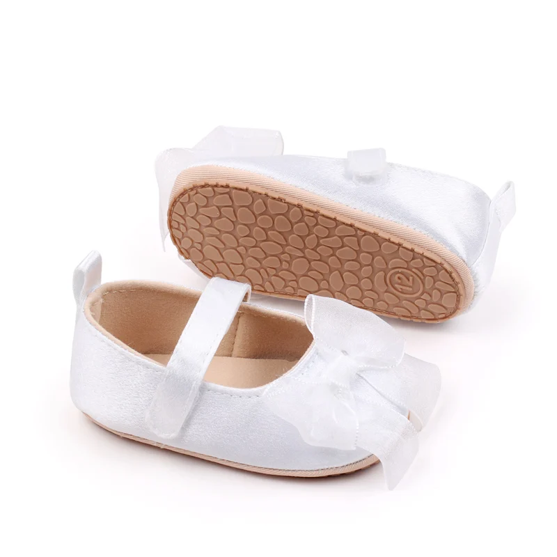 Baby Girl Walking Shoes Baby Bowknot Non-slip Soft Bottom Princess Shoes