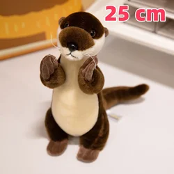 Lifelike Cozy Otter Plush Toy - Cuddly Companion with Funny Poses (25cm standing)