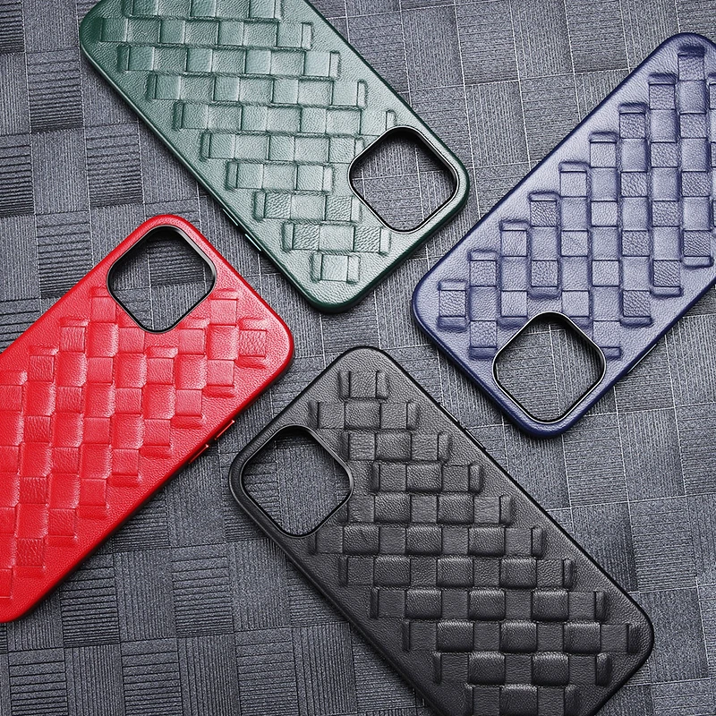 

Чехол для телефона из натуральной овечьей шкуры, с металлической кнопкой