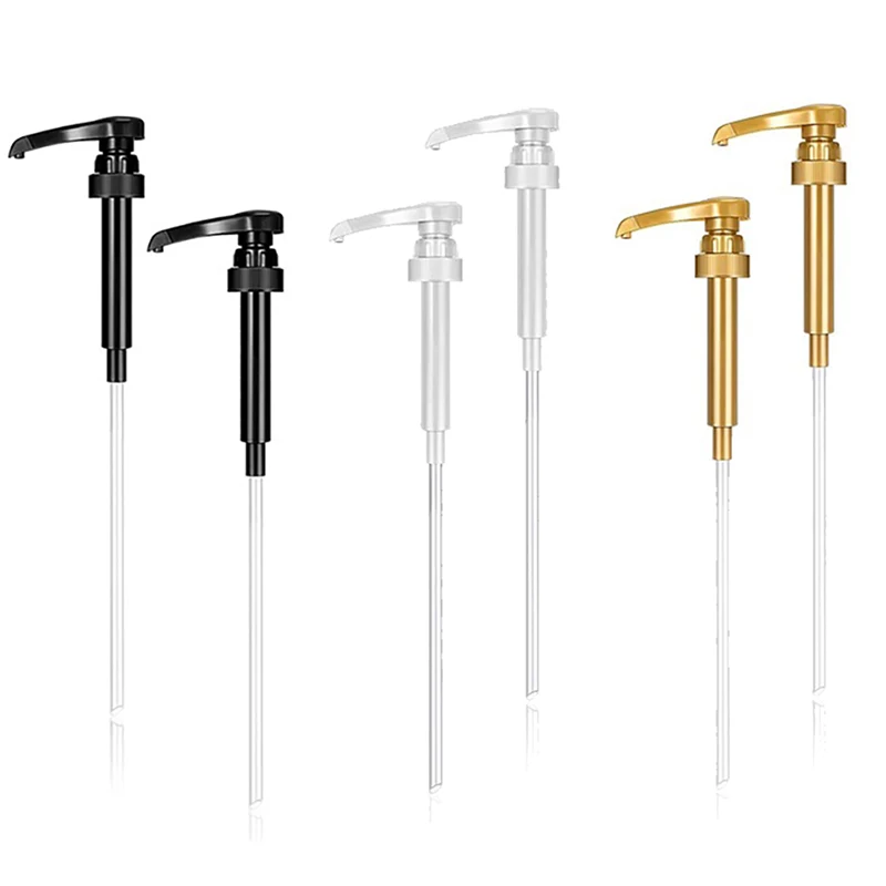 Syrup Pumps Dispenser Replacement for Coffee Kitchen Seasoning Liquid Sauce Pressure Nozzle Bottle Pump Containers 1PC syrup dispenser pump