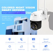 

Vstarcam 3MP Wifi IP Camera Dome AI Security Camera P2P PTZ Wireless 2 Way Audio Outdoor Waterproof IR Color Night Support 128G
