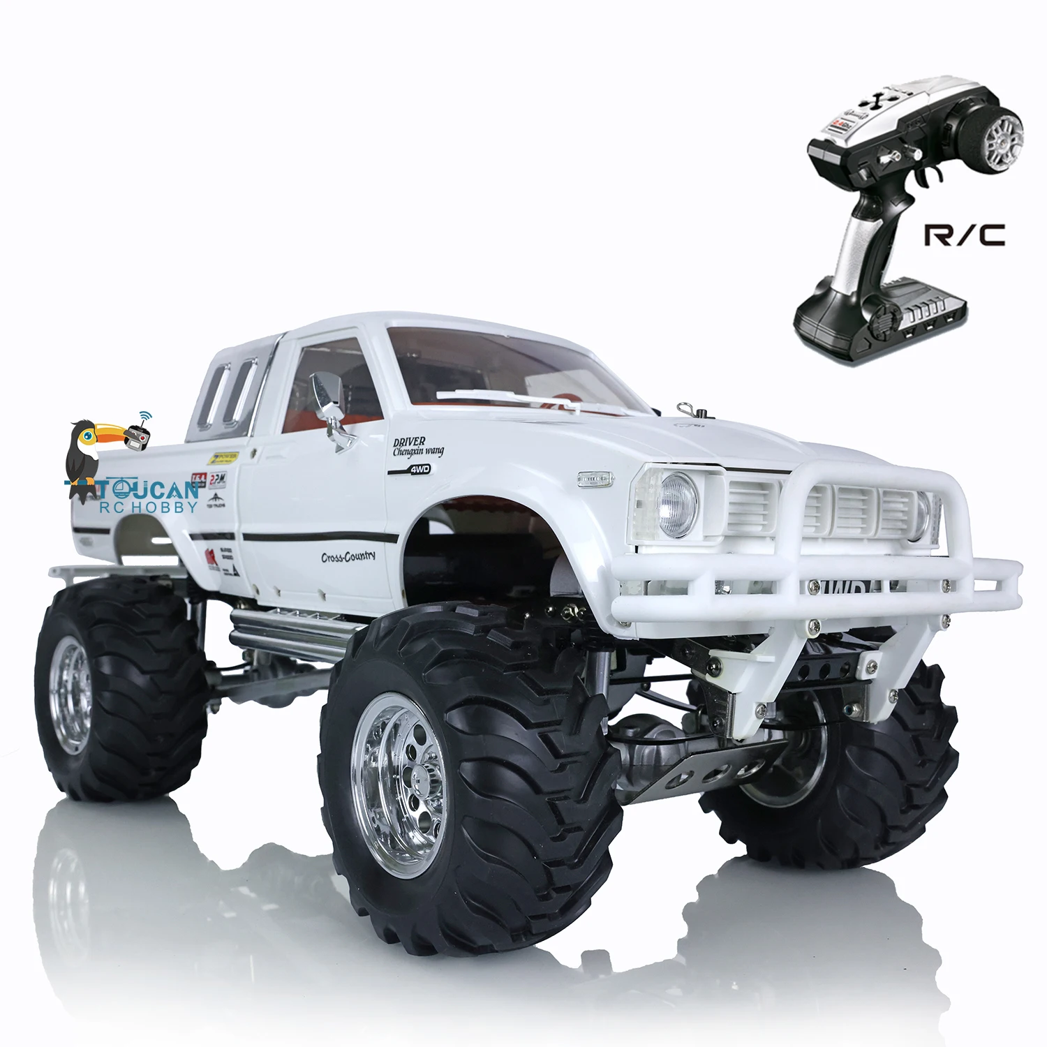 Hg 1/10 4Wd Rc Bianco P407 Pickup 4X4 Rally Car Racing Crawler Truck Kit Chassis Gearbox Giocattoli All'Aperto Per Ragazzi Regalo Th05146-Smt6