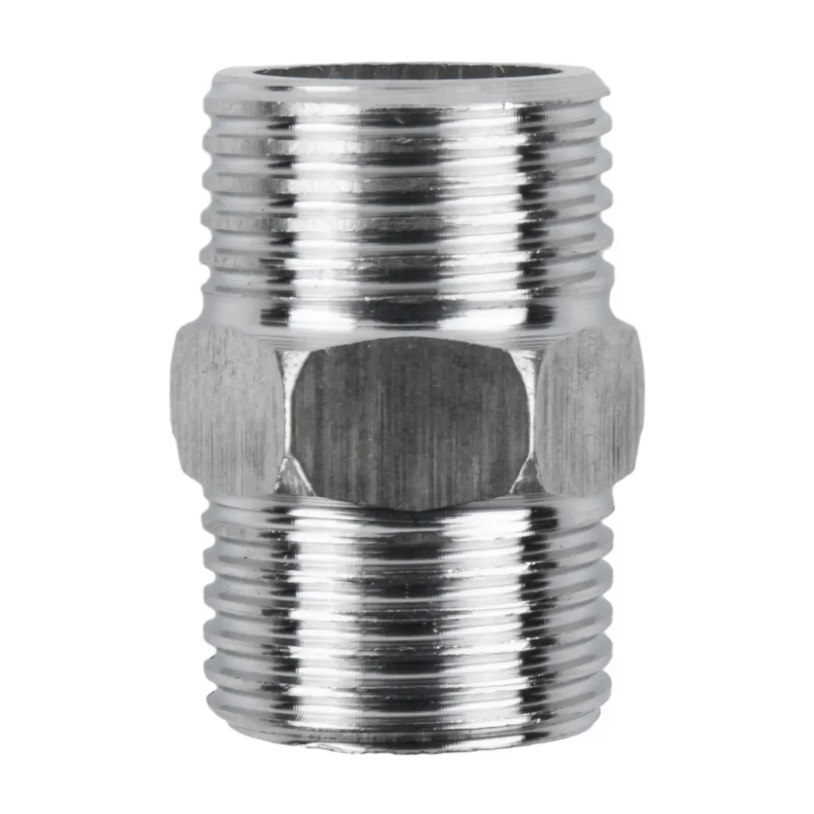Shower Hose Extend Shower Connector For Extra Long-Hose Stainless Steel Shower Extender Universal 1/2" Male To Male Adaptor 3