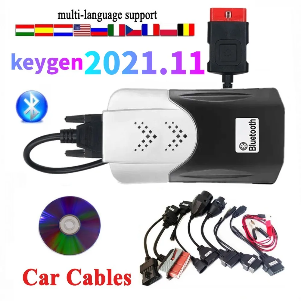 .11Keygen VD DS150E CDP VD TCS CDP Bluetooth USB For TNESF DELPHIS ORPDC Car Truck Diagnostic Tool Obd Scanner ecu tool
