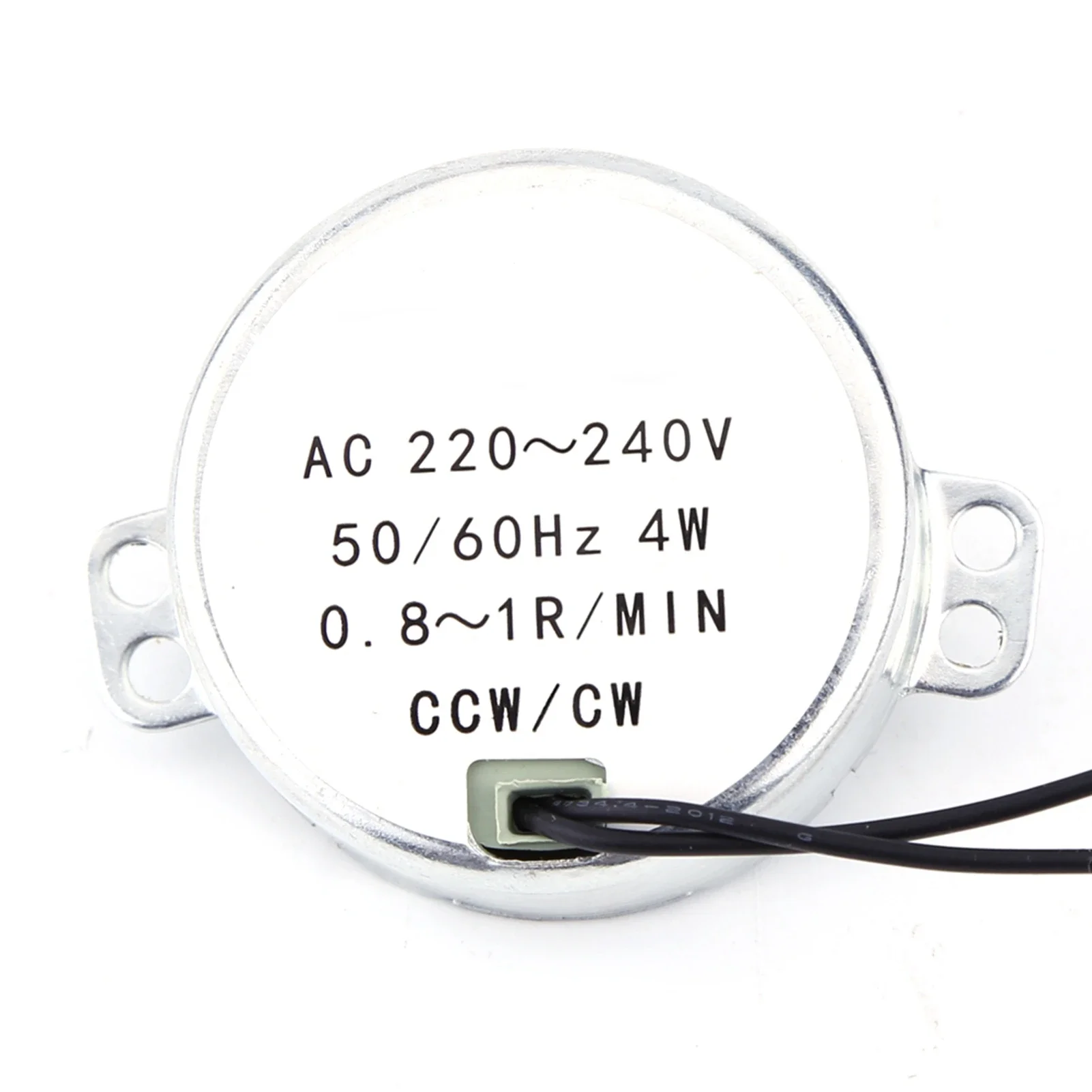 1pc AC 220-240V 동기 모터 전기 기어 로터리 모터 4W CW/CCW 0.8-1RPM 2.5-3RPM 5-6RPM 8-10RPM