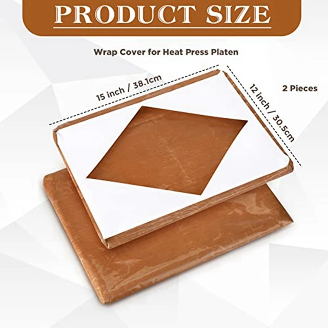 2Piece Wrap Cover For Heat Press Platen 12 X 15 Inch Heat Press