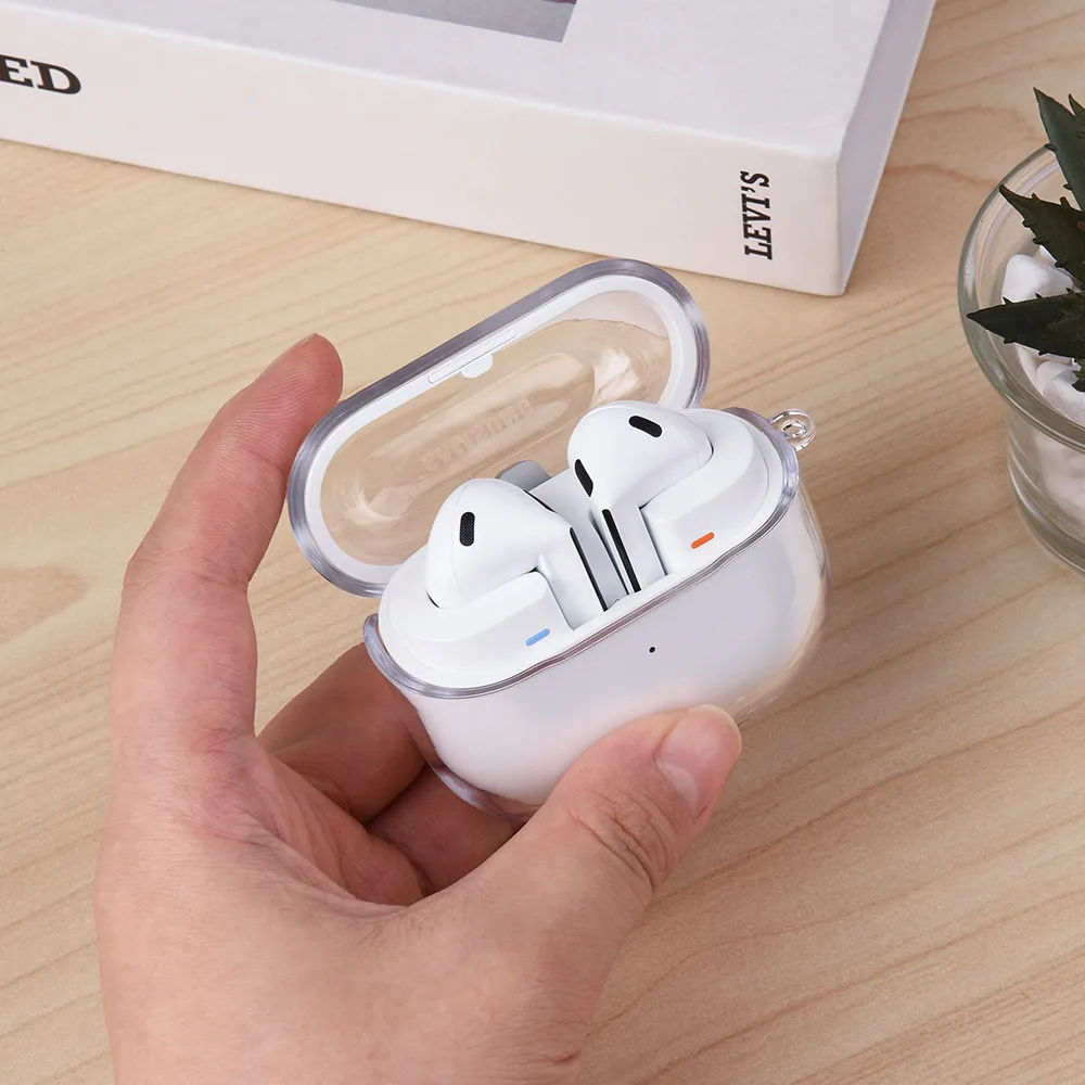 Crystal Clear Protective Case for Wireless Earbuds - Anti-Scratch and Dustproof Cover