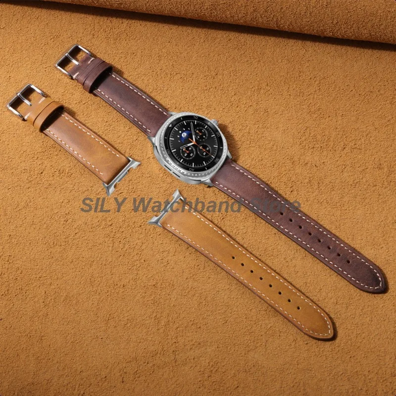 Premium Leather Quick Release Watch Band - Elegant Replacement Wristband Strap