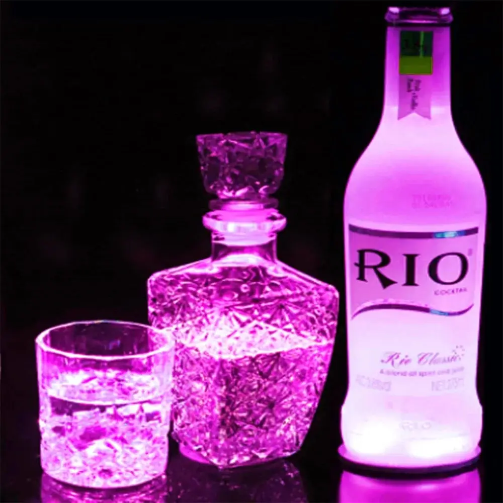 LED Luminous Coaster Set - Light-Up Drink Mats for Parties and Celebrations