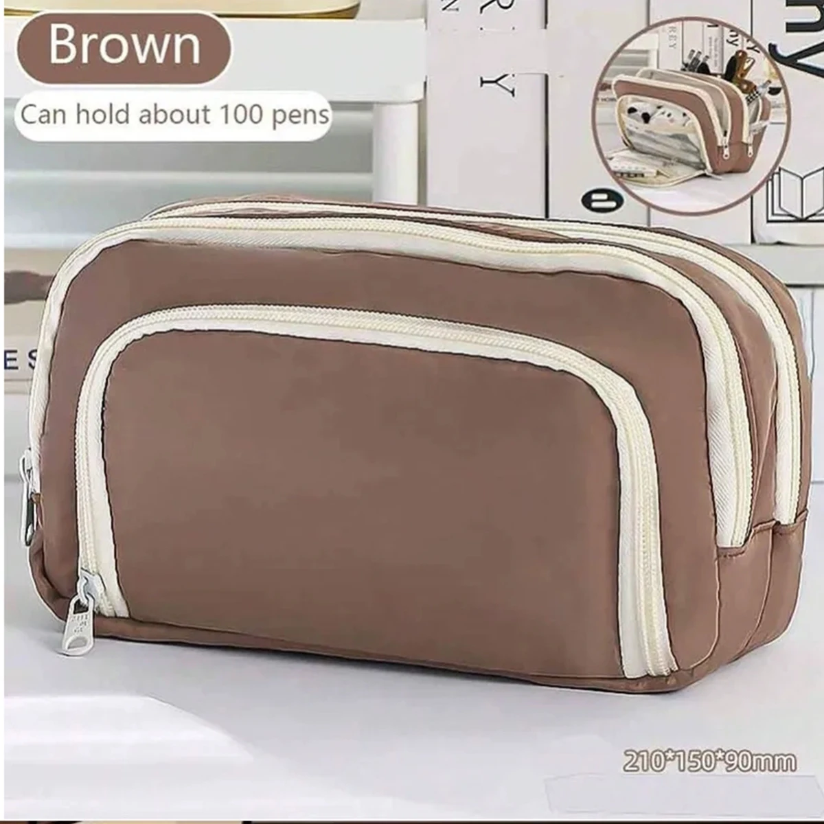 مقلمة Kawaii مكونة من 3 طبقات حقيبة أقلام لطيفة ذا...