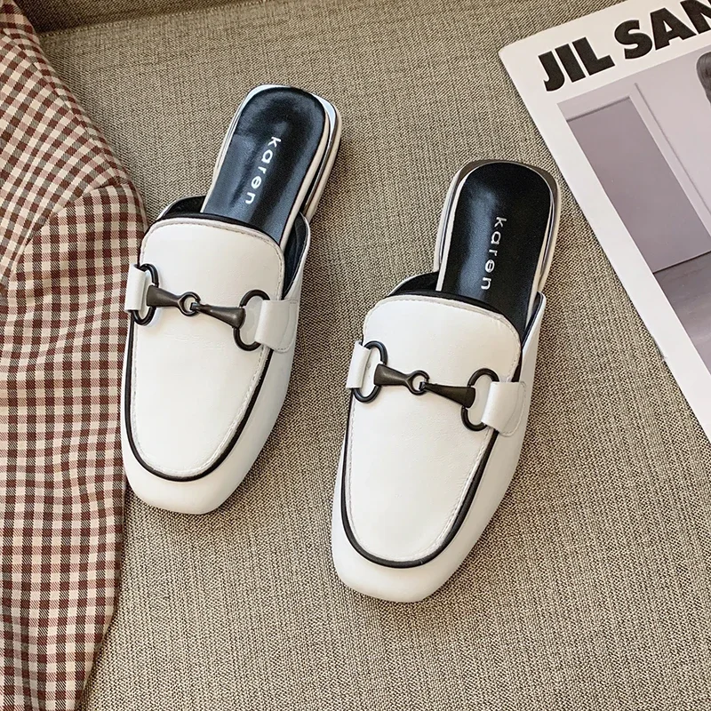 

Шлепанцы женские с цепочкой, сандалии без застежки, тапочки, весна-лето 2023