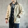 American Oil Wax Hunting Jacket Men Lapel Vintage Amekage Waterproof British Windbreaker Jacket Man Spring Autumn Winter 2025New 4