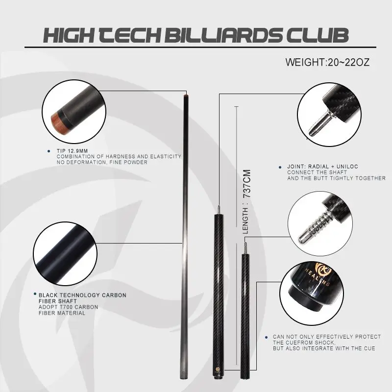 OKHealing-プールゲーム用のブレイクジャンプキュー、カスタマイズされ