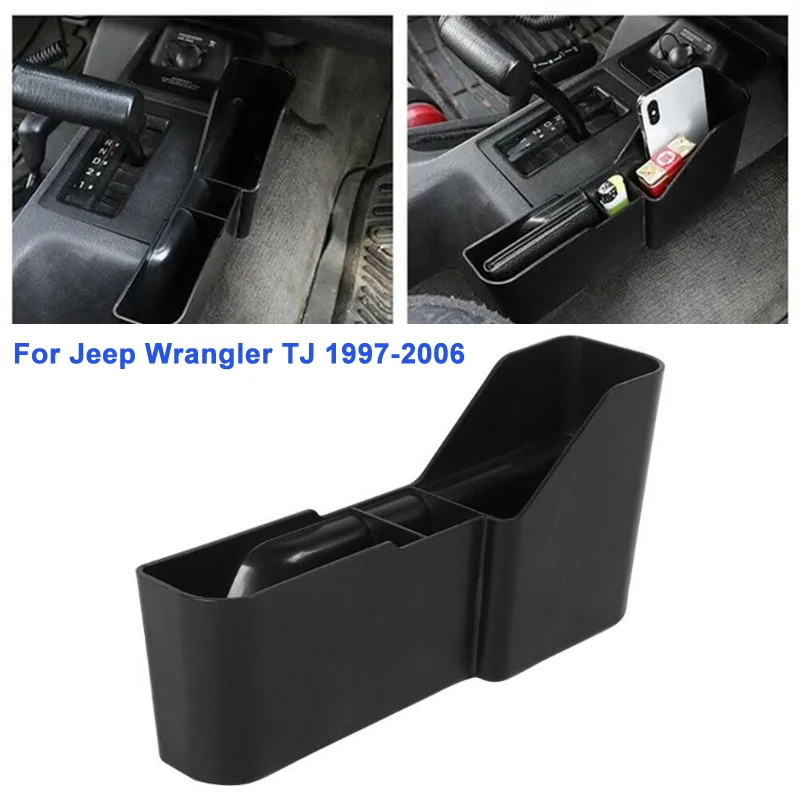 

Коробка для хранения рычага переключения передач для Jeep Wrangler TJ 1997-2006, черная, 1 шт.