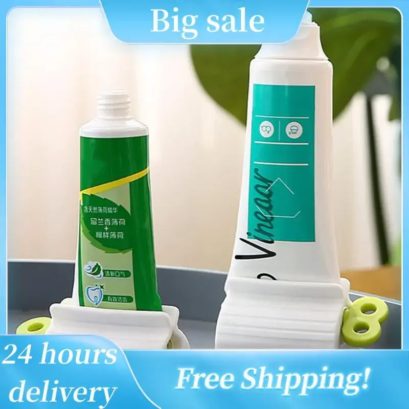 Household Toothpaste Squeeze Toothpaste Tube Squeezer Press Bathroom Supplies Artifact Squeezer Clip-on Toothpaste Lazy Device 2