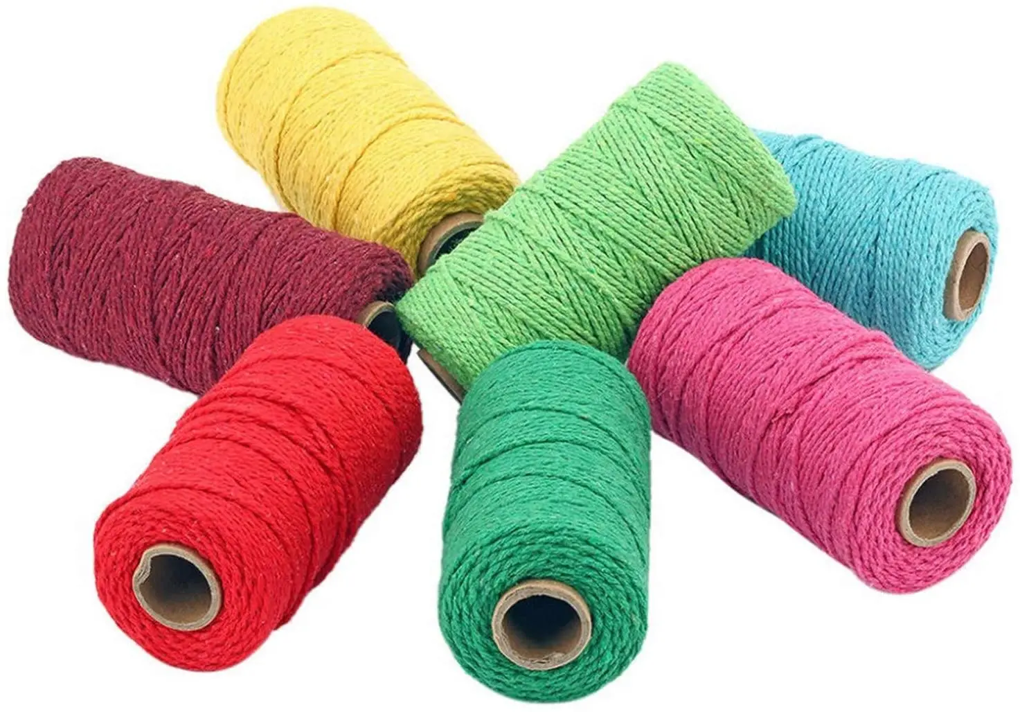 100M/Roll 2MM Macrame Cord Cotton Rope String Thread DIY Twine Crafts For Home Handmade Sewing Wedding Decoration Supply cotton rope macrame cord