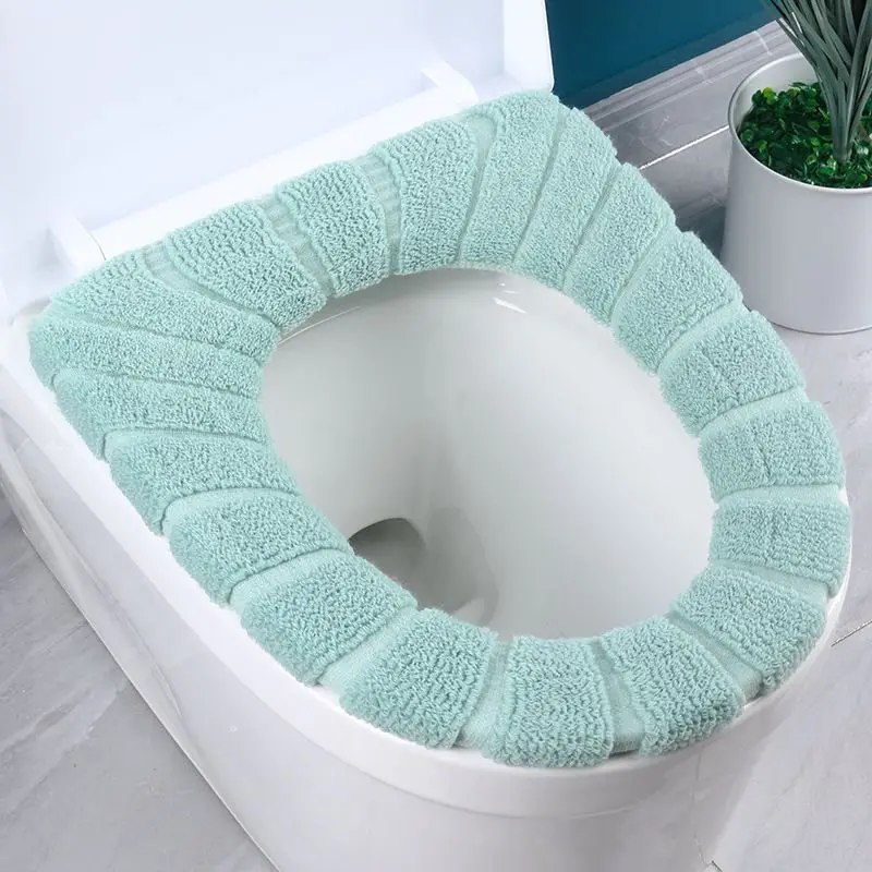 Y Nordic Style Toilet Mat Household Toilet Seat Winter Thickened Seat Universal Closestool Cushion Washable