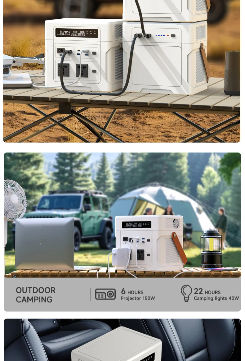 Portable Power Station,902Wh UPS LiFePO4 Battery Backup,1.5H Fully Charged,Extra