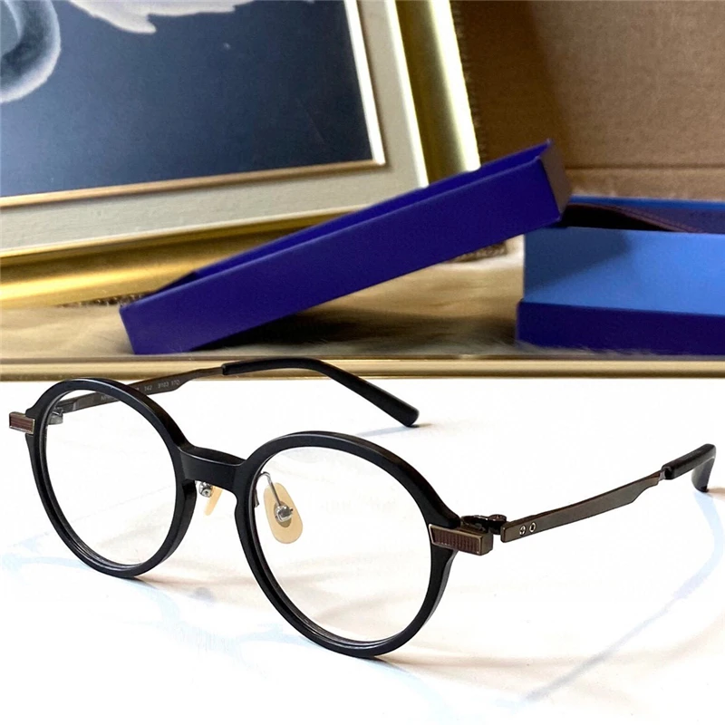 

SUPER SUNG NPM92 Optical EYEGLASSES For Unisex Retro Style Anti-blue Light Lens Plate Titanium Round Full Frame With Box