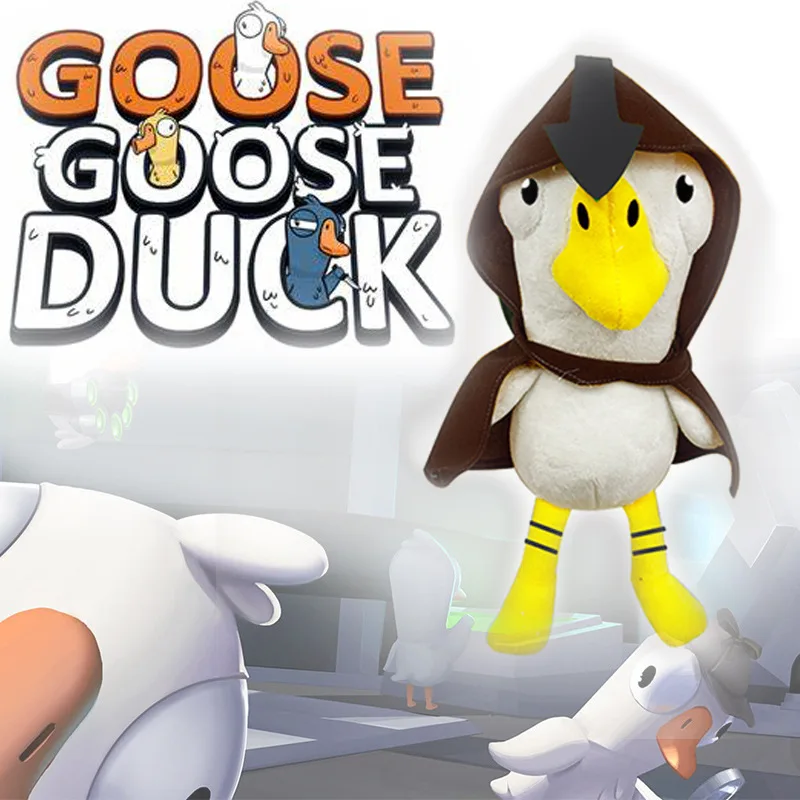

Goose Goose Duck Plush Toy Soft Kawaii Cartoon White Goose Plushie Anime 25cm Game Collection Dolls Girls Birthday Gift Peluches