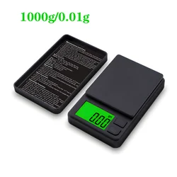 High Precision Mini Digital Pocket Scale - 0.01g Accuracy for Jewelry and Kitchen Use (1000g - 0.01g)