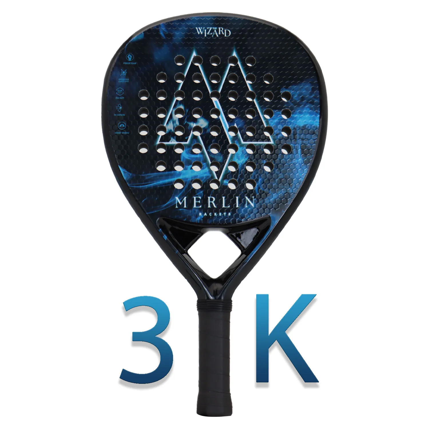 Raqueta de Pádel para hombre y mujer, paleta de tenis de fibra de carbono  3k, silueta redonda, 2022 - AliExpress