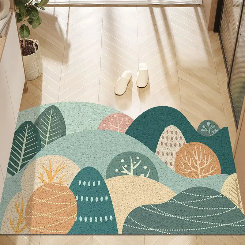

Green Tree Doormat Dust-proof Door Mat Modern Carpet for Living Room Bathroom Decoration Rugs Washroom Floor Mat
