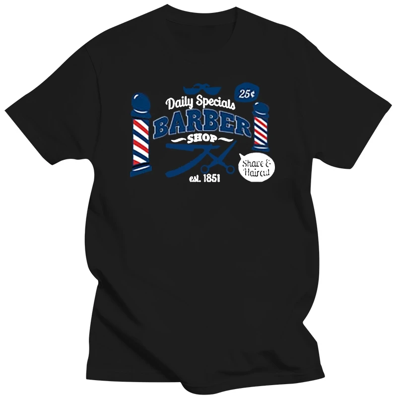 Barber Shop Vintage Retro Anni '50 Anni '60 Barbier Hipster Rock'N'Roll 2019 Nuovi Uomini Di Moda Da Uomo Magliette Di Spedizione Gratuita