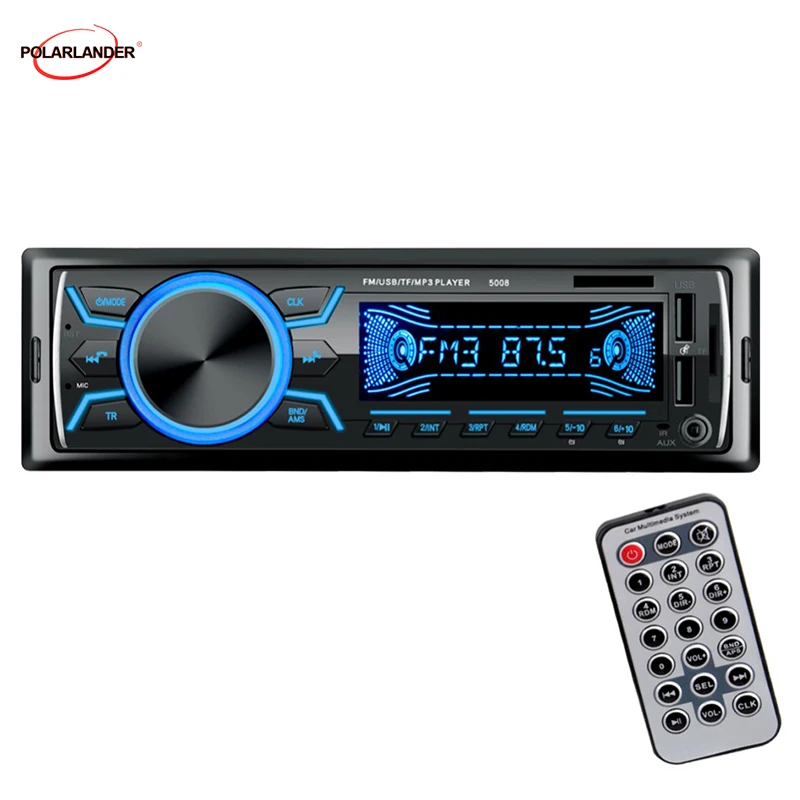 

12 В 5008 кардридер Bluetooth FM-радио Функция MP3/WMA/WAV форматы поддержка быстрой зарядки Автомобильный MP3-плеер двойной USB